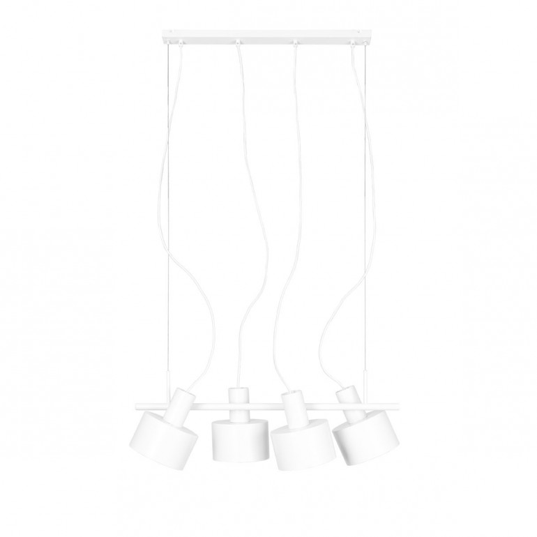 ENKEL 4 lámpara colgante de techo blanca