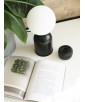 Lampa na stolik LUOTI ST czarna lampa stojąca ze szklanym kloszem UMMO