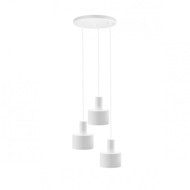 ENKEL 3P lámpara colgante de techo blanca