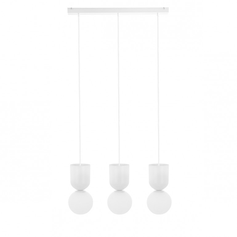 Lámpara de techo triple LUOTI 3L blanca