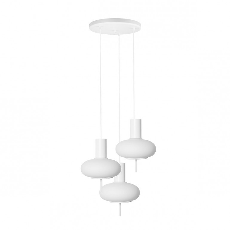 TORNI A 3P blanco lámpara colgante / plafond