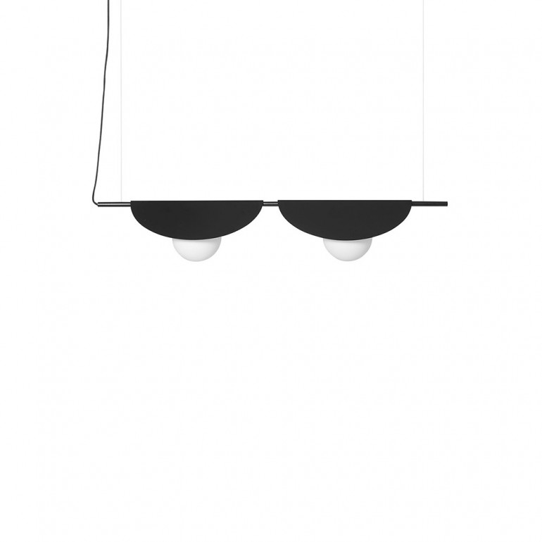 Lámpara de techo doble SALLO B negra
