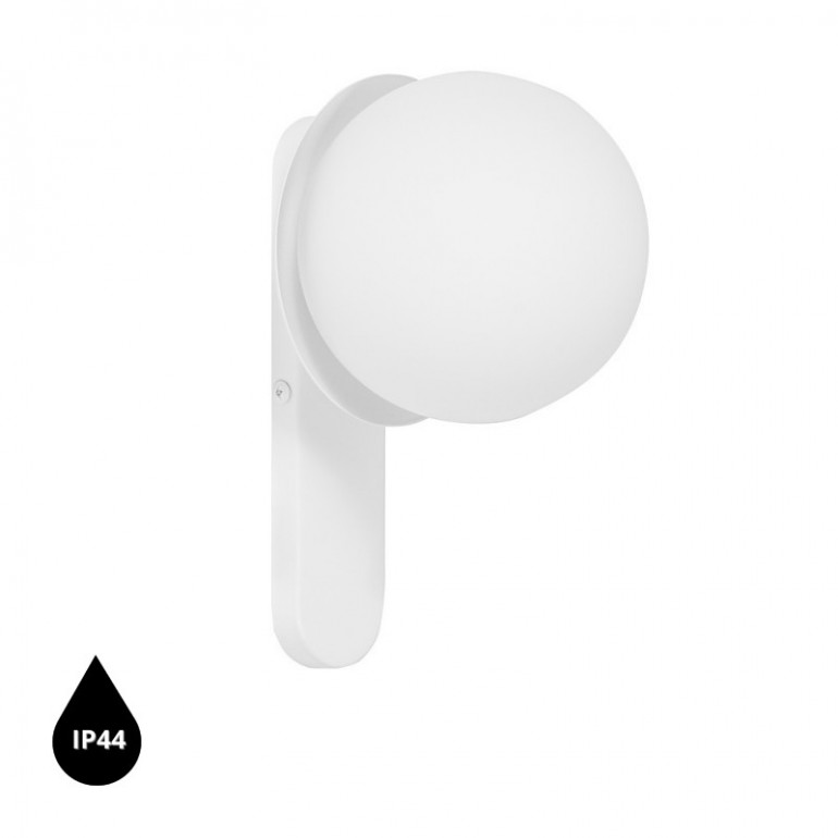 Aplique/plafón de pared blanco KUUL D con estanqueidad IP44 aumentada