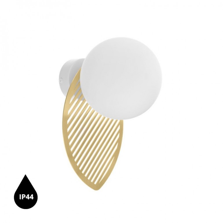 Aplique / aplique de latón FYLLO B con estanqueidad IP44 aumentada