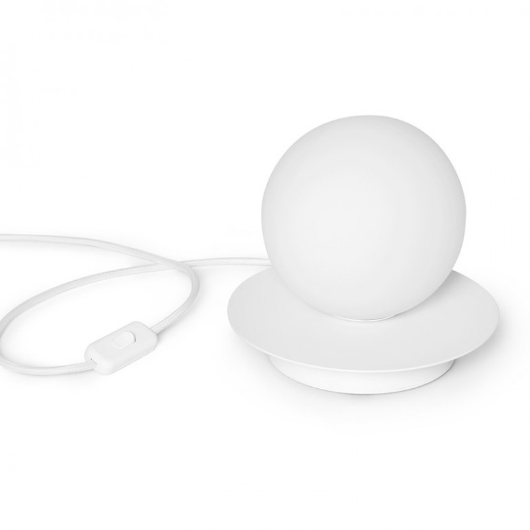 Lámpara de sobremesa blanca BORRA ST