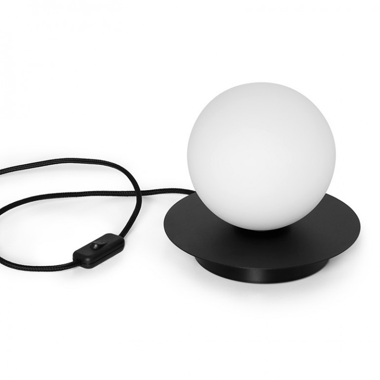 Lámpara de sobremesa negra BORRA ST