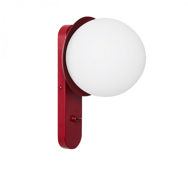 KUUL D1 Borgoña Aplique / Toma de corriente con interruptor