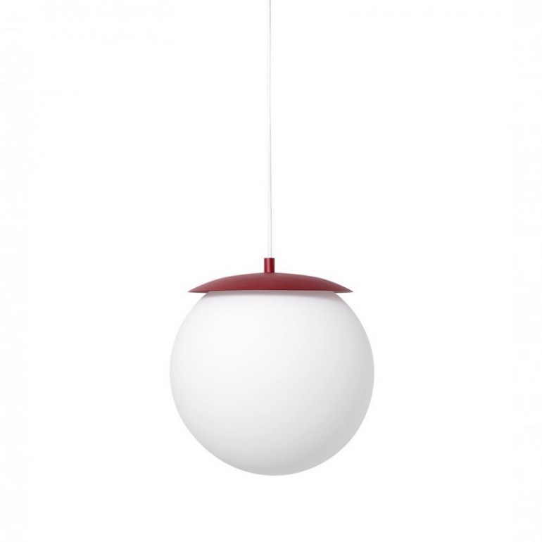 Lámpara colgante de techo KUUL E burdeos