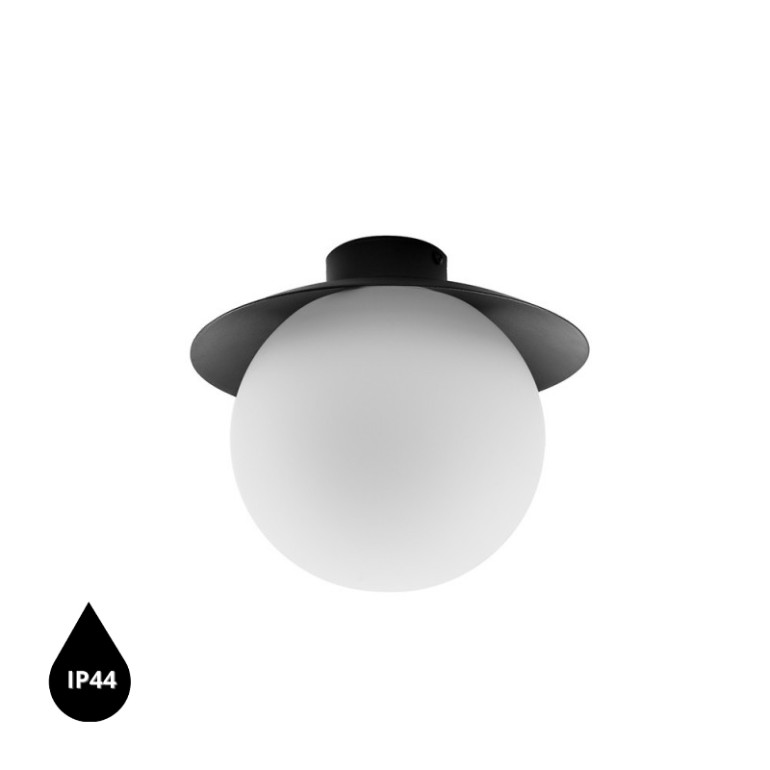 KUUL C lámpara de techo negro / plafond IP44
