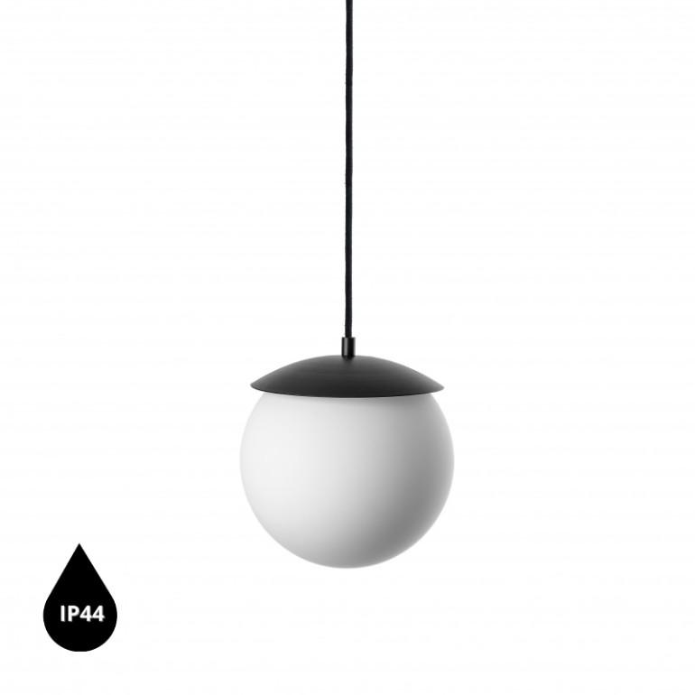 Lámpara colgante de techo KUUL G negra IP44
