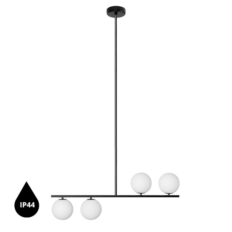 SUGURI Una lámpara de techo negra en tamaño XL