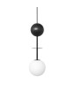 Lampa wisząca OIO A czarna z dekoracyjną drewnianą kulą UMMO