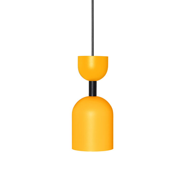 SUPURU lámpara colgante de techo melón con tubo negro