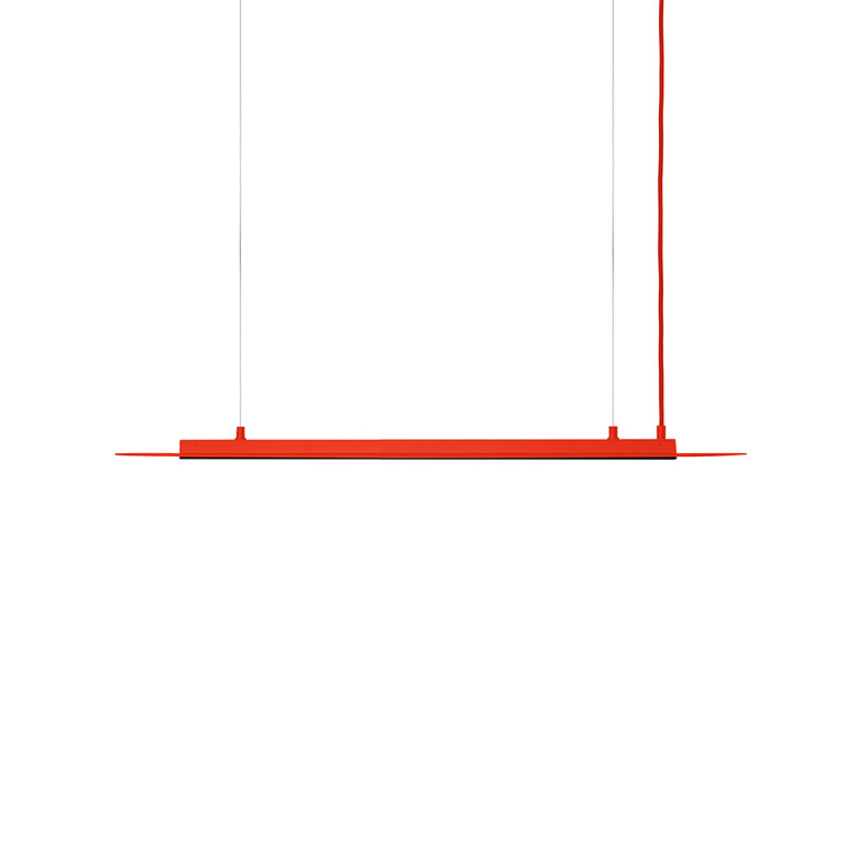 SENKEI A lámpara colgante de techo rojo-naranja