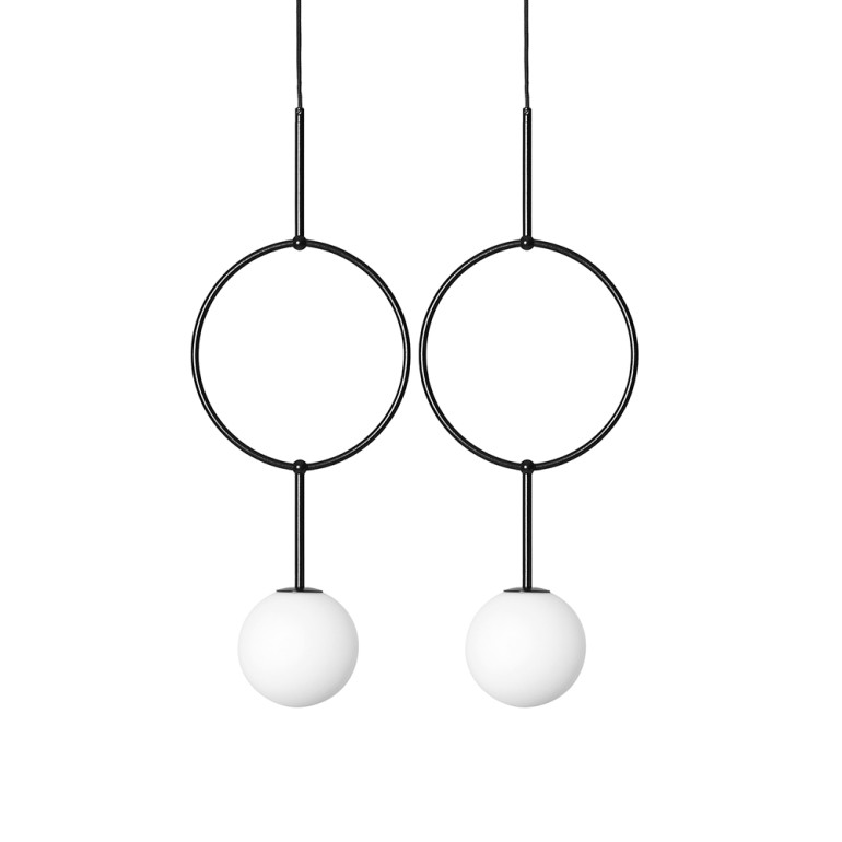 Plafón doble ISUULLA B negro