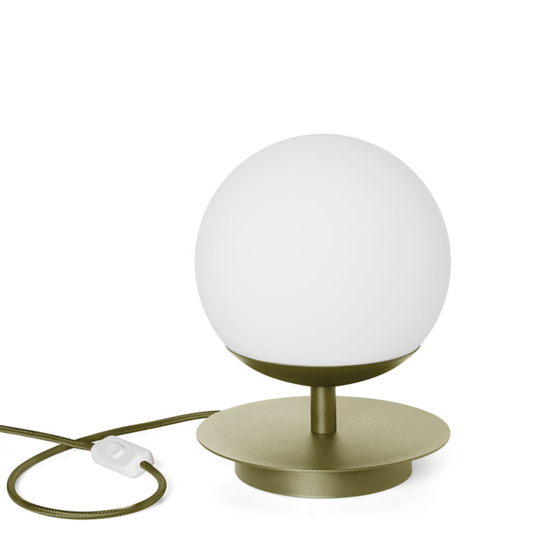 PLAAT ST lámpara de mesa verde oliva