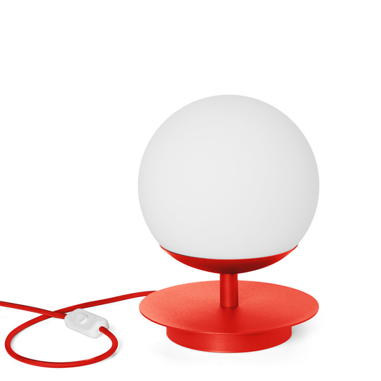 Lámpara de mesa PLAAT ST rojo-naranja