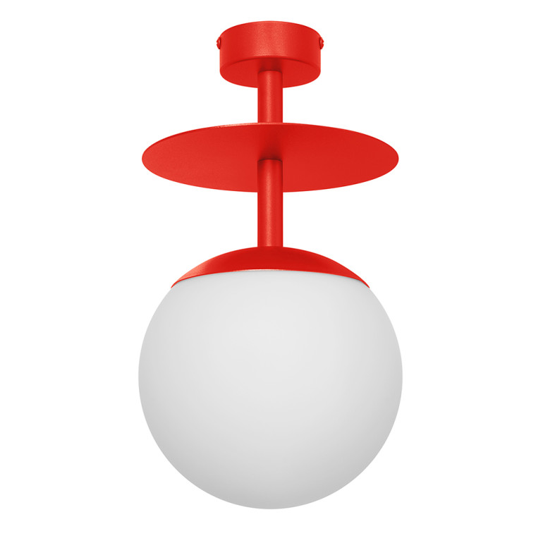 PLAAT B lámpara de techo rojo-naranja / plafond