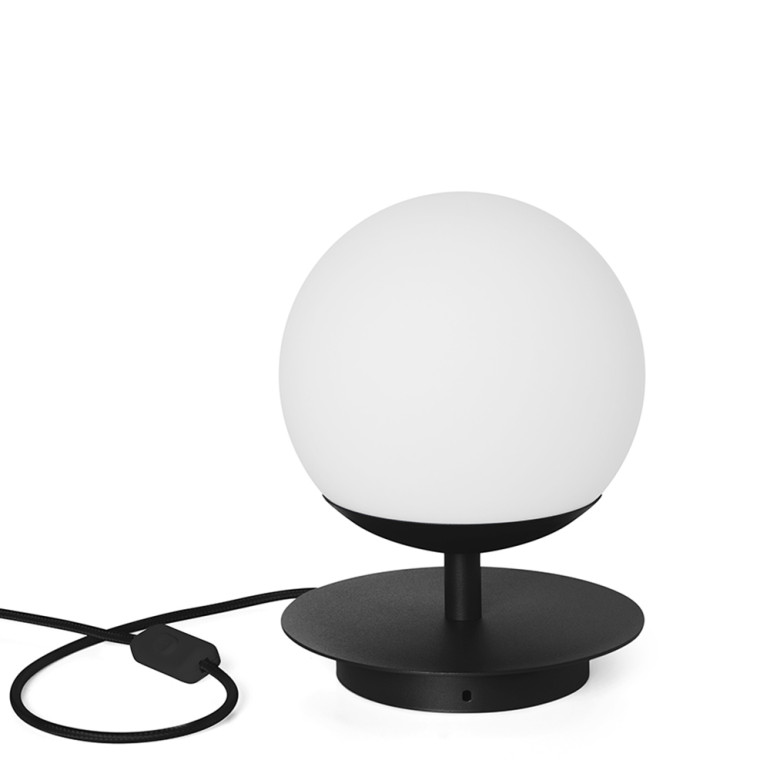 PLAAT ST lámpara de mesa negra